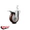 Service Caster 4 Inch Maroon Poly Swivel 7/8 Inch Square Stem Caster with Total Lock Brake SCC SCC-SQTTL20S414-PPUB-MRN-78 - alternate 4
